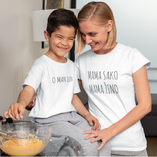 MAMA SAKO Marškinėlių komplektas mamai ir vaikui