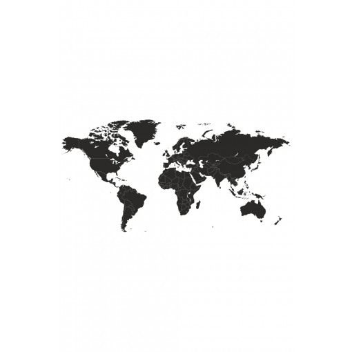 Pasaulio žemėlapis Interjero lipdukas