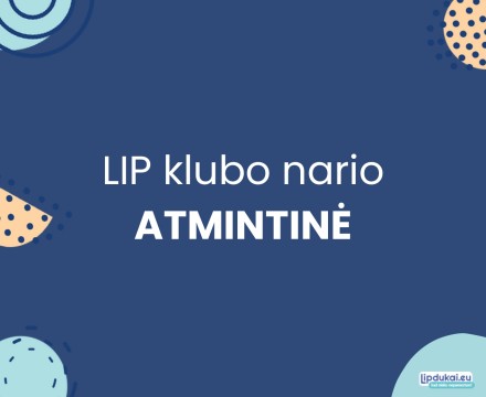LIP klubo nario atmintinė