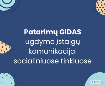 Ugdymo įstaigų komunikacija soc. tinkluose