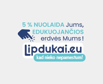 Baneris nuolaidai platinti internetinėje svetainėje