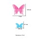 Švelnių spalvų 3D drugeliai Interjero dekoravimui 18 vnt.