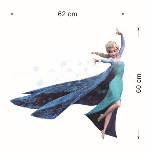 Princesė Elza Sienos lipdukas 45 cm X 60 cm