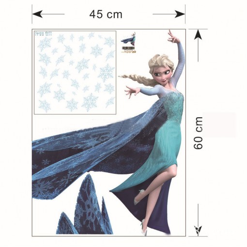 Princesė Elza Sienos lipdukas 45 cm X 60 cm