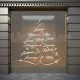 LINKĖJIMŲ EGLUTĖ Kalėdinė dekoracija langams